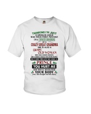 I'm A Spoiled Grandson Of A Crazy Great Grandma Youth T-Shirt tile