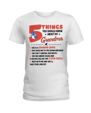 5 THINGS YOU SHOULD KNOW ABOUT MY GRANDMA Ladies T-Shirt tile