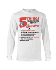 5 THINGS YOU SHOULD KNOW ABOUT MY GRANDMA Long Sleeve Tee tile