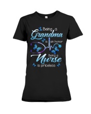 LOVELY T-SHIRT FOR GRANDMA NURSE Premium Fit Ladies Tee tile