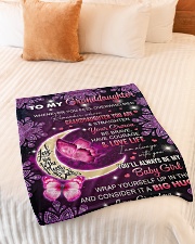 I AM ALWAYS WITH YOU - GRANDMA TO GRANDDAUGHTER Small Fleece Blanket - 30" x 40" aos-coral-fleece-blanket-30x40-lifestyle-front-01