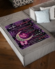 I AM ALWAYS WITH YOU - GRANDMA TO GRANDDAUGHTER Small Fleece Blanket - 30" x 40" aos-coral-fleece-blanket-30x40-lifestyle-front-03