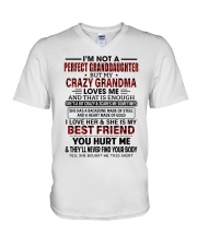 LOVES ME - LOVELY GIFT FOR GRANDDAUGHTER V-Neck T-Shirt tile