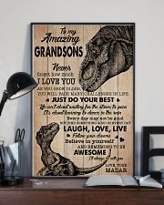 JUST DO YOUR BEST - BEST GIFT FOR GRANDSONS 11x17 Poster lifestyle-poster-2