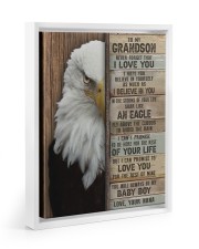 I LOVE YOU - AMAZING GIFT FOR GRANDSON FROM NANA Floating Framed Canvas Prints White tile
