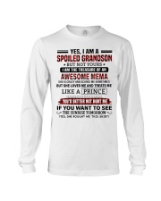 YES I AM A SPOILED GRANDSON Long Sleeve Tee tile