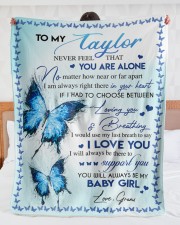 I LOVE YOU - AMAZING GIFT FOR TAYLOR Large Sherpa Fleece Blanket - 60" x 80" aos-sherpa-fleece-blanket-60x80-lifestyle-front-23