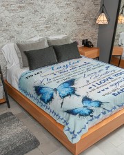 I LOVE YOU - AMAZING GIFT FOR TAYLOR Large Sherpa Fleece Blanket - 60" x 80" aos-sherpa-fleece-blanket-lifestyle-front-04