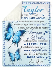 I LOVE YOU - AMAZING GIFT FOR TAYLOR Large Sherpa Fleece Blanket - 60" x 80" front