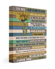 BE A SUNFLOWER - TO GRANDSON FROM GRANDMA 11x14 Gallery Wrapped Canvas Prints front