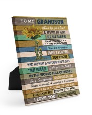 BE A SUNFLOWER - TO GRANDSON FROM GRANDMA Easel-Back Gallery Wrapped Canvas tile