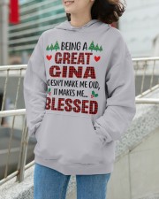 Perfect Gift For Gina Hooded Sweatshirt apparel-hooded-sweatshirt-lifestyle-front-104