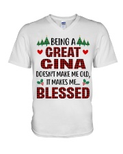 Perfect Gift For Gina V-Neck T-Shirt tile