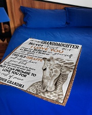 I LOVE YOU - GREAT GIFT FOR GRANDDAUGHTER Small Fleece Blanket - 30" x 40" aos-coral-fleece-blanket-30x40-lifestyle-front-02