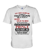 YOU CAN'T SCARE ME - GREAT GIFT FOR GRANDCHILD V-Neck T-Shirt tile