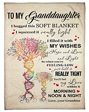 MY WISHES - LOVELY MESSAGE GIFT FOR GRANDDAUGHTER Small Fleece Blanket - 30" x 40" front