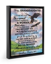 ON MY BACK ANYMORE - GREAT GIFT FOR DAUGHTER Floating Framed Canvas Prints Black tile