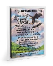 ON MY BACK ANYMORE - GREAT GIFT FOR DAUGHTER Floating Framed Canvas Prints White tile