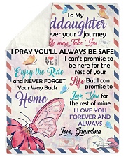 ENJOY THE RIDE - GRANDDAUGHTER GIFT WITH BUTTERFLY Sherpa Fleece Blanket tile