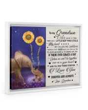 Keep Me In Your Heart - Amazing Gift For Grandson Floating Framed Canvas Prints White tile