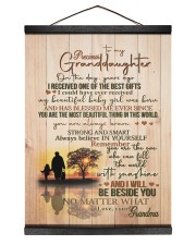 I WILL BE BESIDE YOU - GRANDMA TO GRANDDAUGHTER Hanging Canvas tile