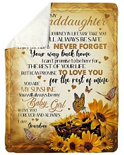 MY BABY GIRL - GRANDMA TO GRANDDAUGHTER Large Sherpa Fleece Blanket - 60" x 80" thumbnail
