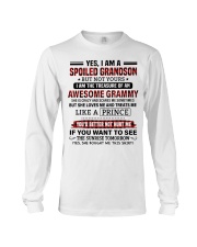 YES I AM A SPOILED GRANDSON Long Sleeve Tee tile