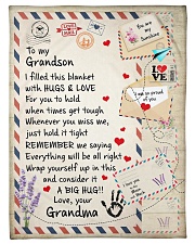 HUGS AND LOVE - LOVELY GIFT FOR GRANDSON Small Fleece Blanket - 30" x 40" front