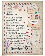 HUGS AND LOVE - LOVELY GIFT FOR GRANDSON Fleece Blanket tile
