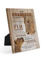 I'M ALWAYS HERE FOR YOU - GIFT FOR GRANDSON Easel-Back Gallery Wrapped Canvas tile