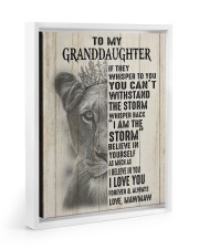 I AM THE STORM - MAWMAW TO GRANDDAUGHTER Floating Framed Canvas Prints White tile