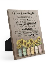 I LOVE YOU - TO GRANDDAUGHTER FROM GRANDMA Easel-Back Gallery Wrapped Canvas tile