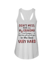 DON'T MAKE ME ACT LIKE MY GRANDMA Ladies Flowy Tank tile