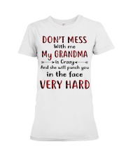 DON'T MAKE ME ACT LIKE MY GRANDMA Premium Fit Ladies Tee tile