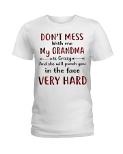 DON'T MAKE ME ACT LIKE MY GRANDMA Ladies T-Shirt tile
