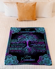 I LOVE YOU - GREAT GIFT FOR GRANDDAUGHTER Small Fleece Blanket - 30" x 40" aos-coral-fleece-blanket-30x40-lifestyle-front-04