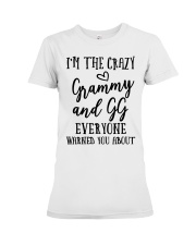 I'M THE CRAZY GRAMMY AND GG - PERFECT GIFT FOR GRAMMY AND GG Premium Fit Ladies Tee tile