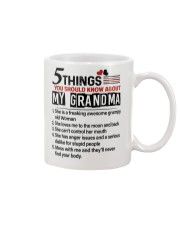 5 THINGS ABOUT MY GRANDMA - GIFT FOR GRANDKIDS Mug tile