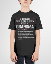 5 THINGS YOU SHOULD KNOW ABOUT MY GRANDMA Youth T-Shirt garment-youth-tshirt-front-01