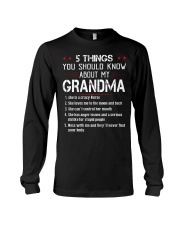 5 THINGS YOU SHOULD KNOW ABOUT MY GRANDMA Long Sleeve Tee tile
