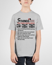 5 THINGS ABOUT MY MOM MOM - GIFT FOR GRANDKIDS Youth T-Shirt garment-youth-tshirt-front-01
