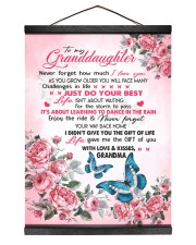 ENJOY THE RIDE - GRANDDAUGHTER GIFT WITH BUTTERFLY Hanging Canvas tile