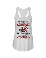LISTEN TO MY GRANDMA - BEST GIFT FOR GRANDDAUGHTER Ladies Flowy Tank tile