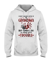 LISTEN TO MY GRANDMA - BEST GIFT FOR GRANDDAUGHTER Hooded Sweatshirt tile