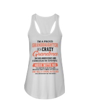 PROUD GRANDDAUGHTER OF A CRAZY GRANDMA Ladies Flowy Tank tile
