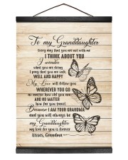 I THINK ABOUT YOU - PERFECT GIFT FOR GRANDDAUGHTER Hanging Canvas tile