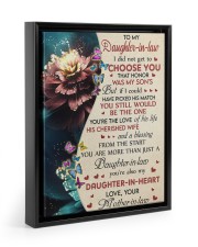 YOU'RE ALSO MY DAUGHTER-IN-HEART Floating Framed Canvas Prints Black tile