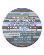 FOLLOW YOUR DREAMS - GRANDMA TO GRANDDAUGHTER Circle Ornament (Porcelain) tile