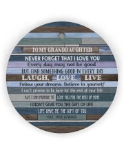 FOLLOW YOUR DREAMS - GRANDMA TO GRANDDAUGHTER Circle Ornament (Wood tile