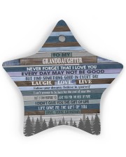 FOLLOW YOUR DREAMS - GRANDMA TO GRANDDAUGHTER Star ornament - single (wood) front